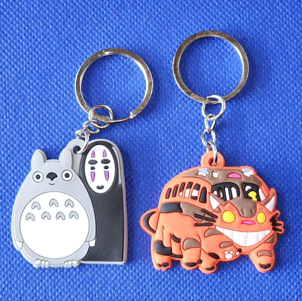 Set of 2 My Neighbor Totora Rubber Keychains